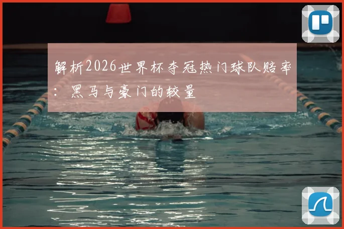 解析2026世界杯夺冠热门球队赔率:黑马与豪门的较量